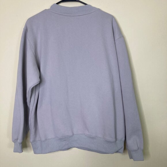 White Fox Archive 6.0 Oversized Sweatshirt Gray Blue M/L Cotton Blend Oversized - Picture 2 of 9
